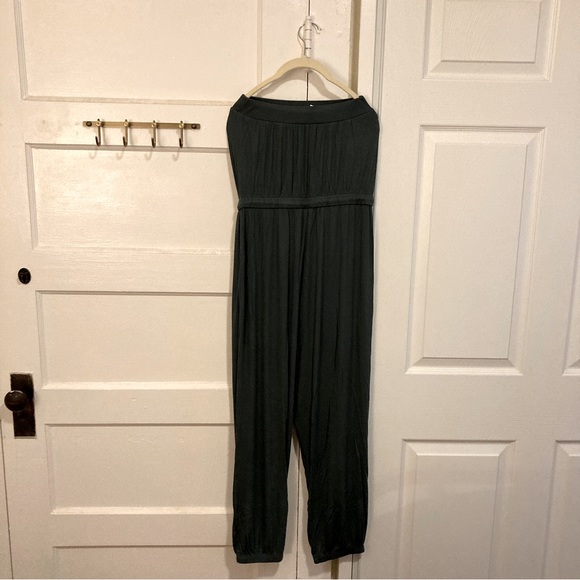 Spiritual Gangster Women's Carmela Rib Cinched Jumpsuit in Dusty Olive NWOT - Picture 5 of 9